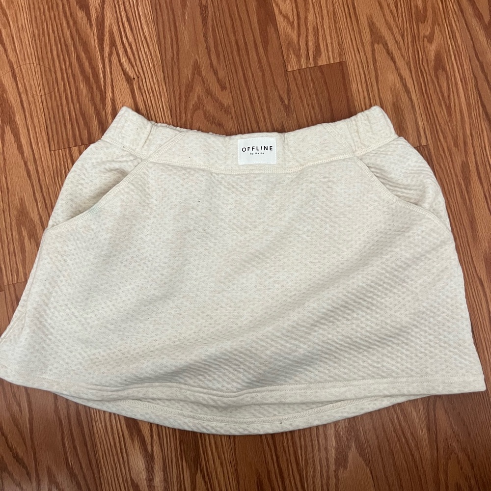 Aerie Cream Skater Skirt - Picture 3 of 3